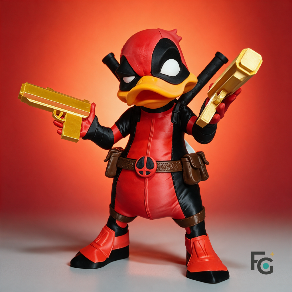 DuckPool – 3D nyomtatott dekorációs figura